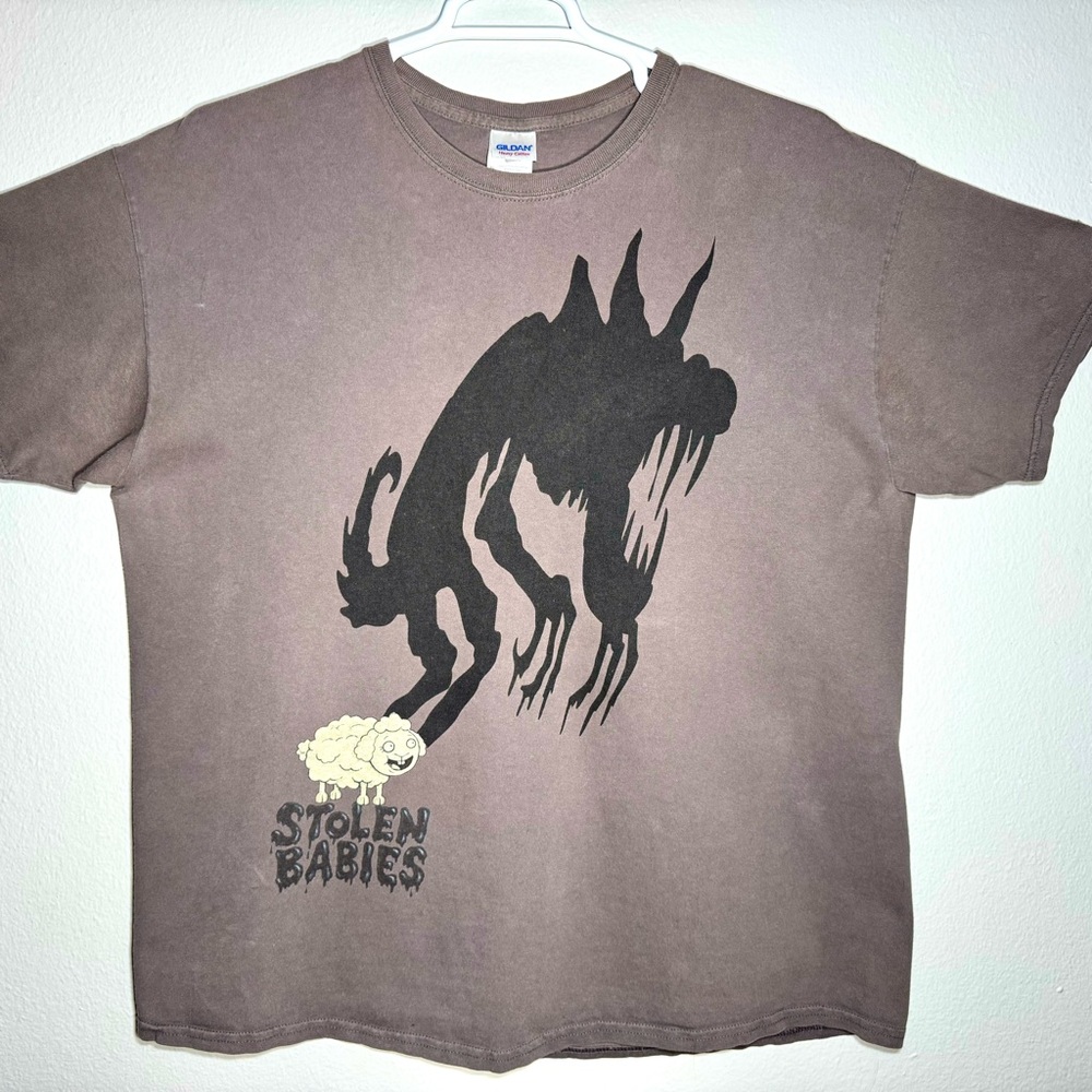 Stolen Babies Sheep Shadow T-Shirt Gray XL Gildan